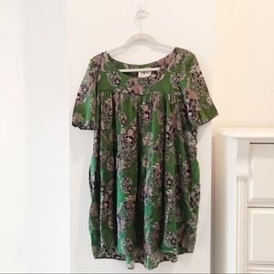 Sea Floral Swing Dress